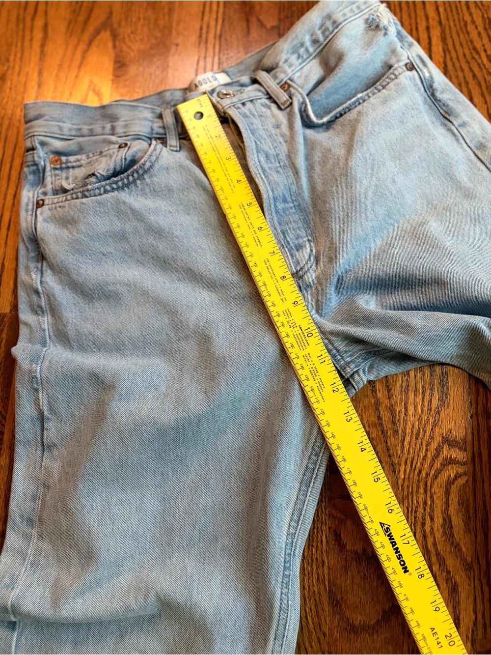 AGOLDE ’90s Mid-Rise Loose Straight-Leg Jeans | Size 28 | Light Wash - Picture 13 of 14